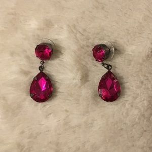 Candie’s fuschia earrings
